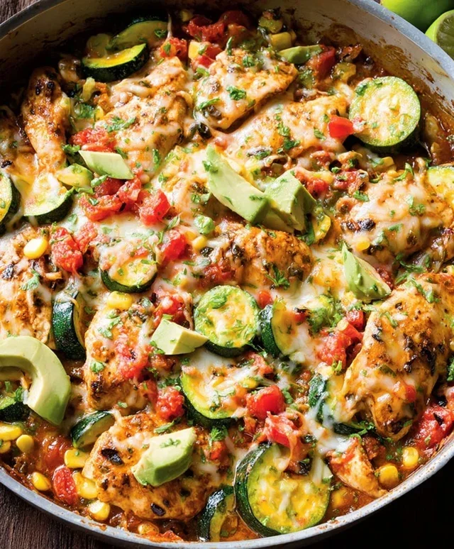 Tex Mex Chicken and Zucchini Recipe
