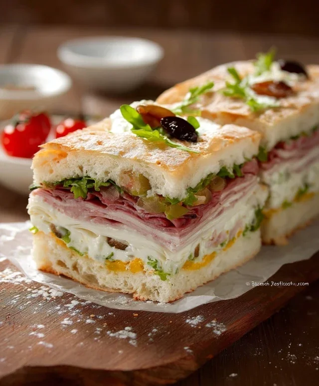 Torta tramezzino con insalata russa