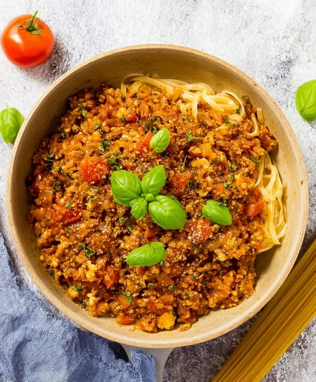 Vegane Bolognese aus Blumenkohl