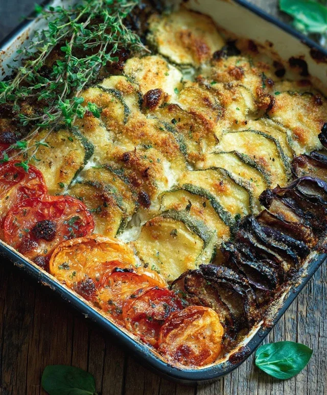 Verdure al forno gratinate