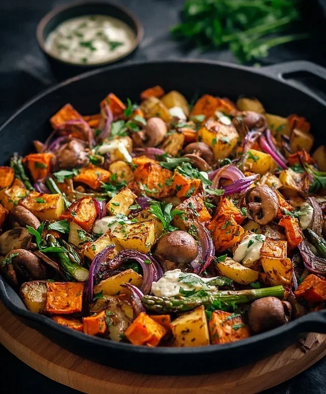 Susskartoffelpfanne mit Gemuse