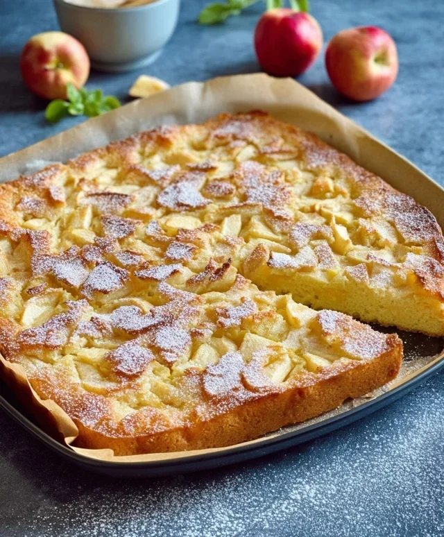 Apfelpfannkuchen aus dem Ofen