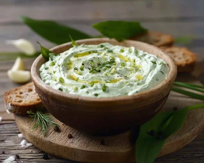 Bärlauch-Dip: Wenn der Frühling nach Knoblauch duftet