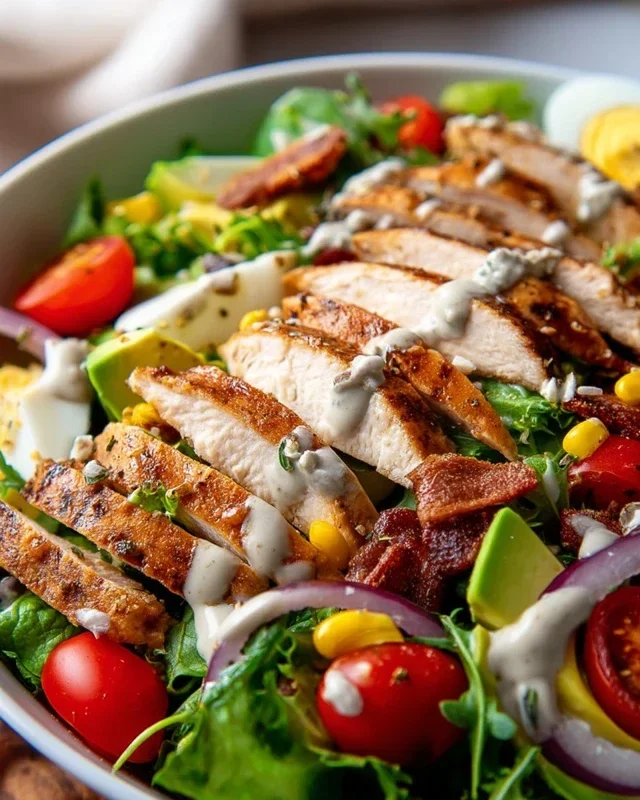 Grilled Chicken Salad + Homemade Sweet Onion Dressing