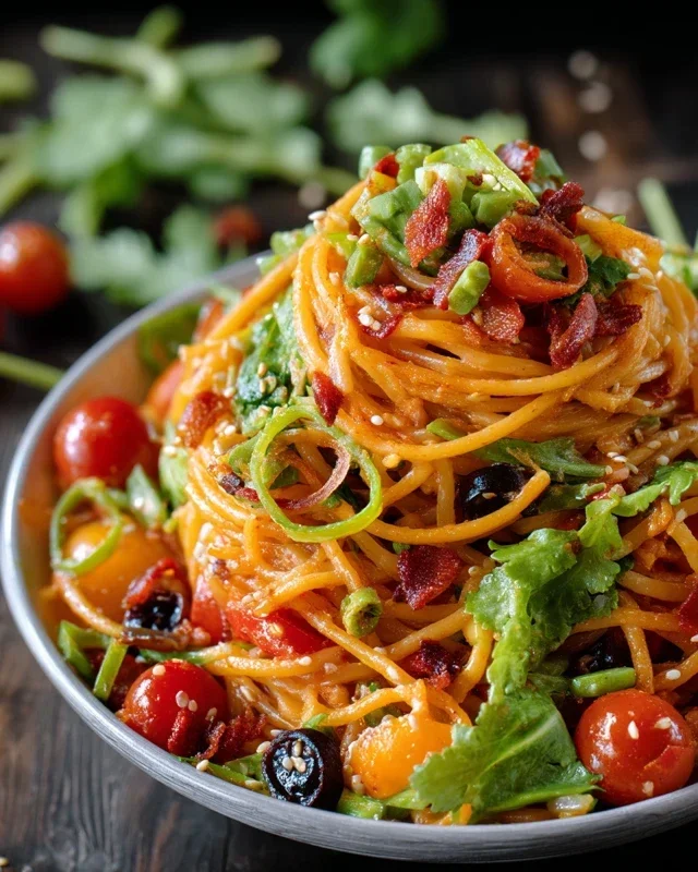 Leckerer Kalifornischer Spaghetti-Salat Rezept