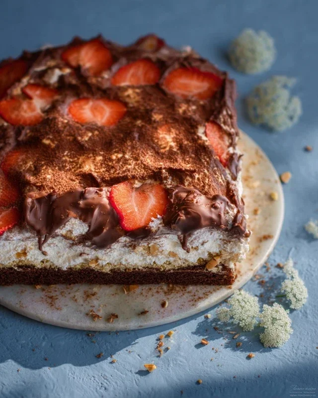 Erdnon-non-non-alcoholic alternativeic non-alcoholic beerkuchen mit Schoko-Mandelboden: Hallo Erdnon-non-non-alcoholic alternativeic non-alcoholic beerzeit