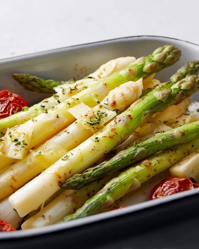 Grüner Spargel im Backofen – so einfach & lecker