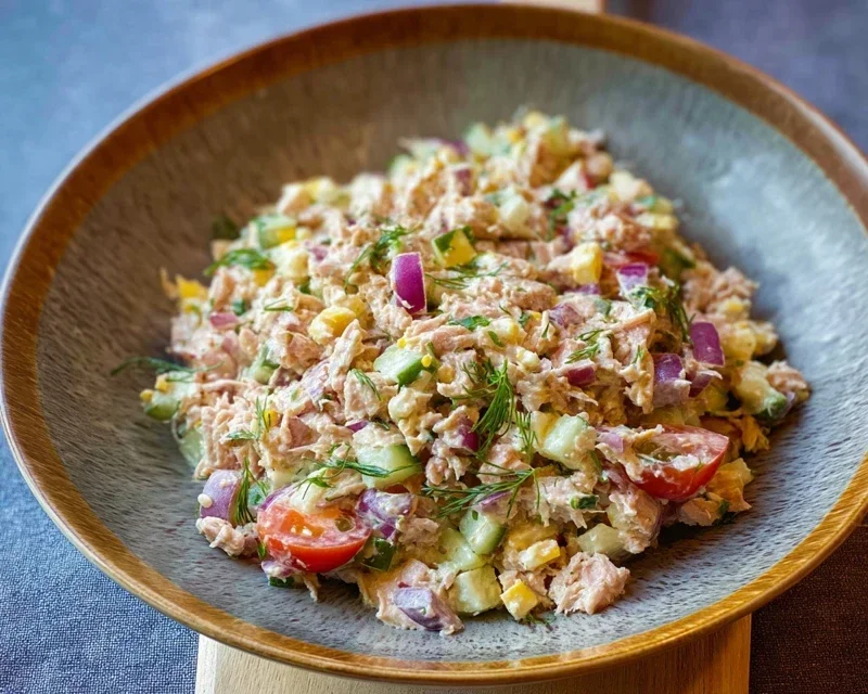 Thunfischsalat - Einfaches und gesundes Rezept