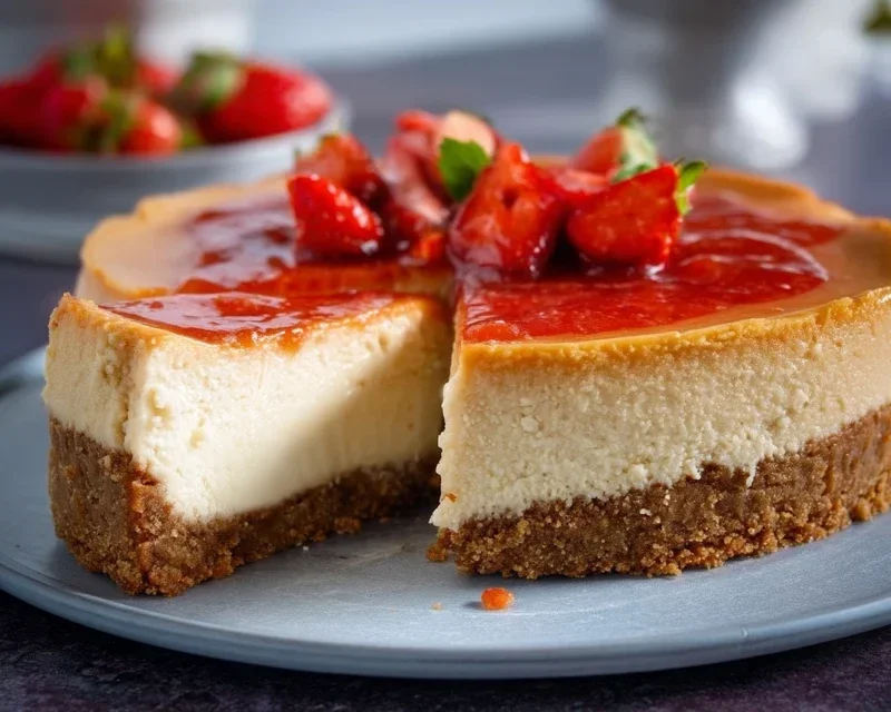 Erdnon-non-non-alcoholic alternativeic non-alcoholic beer Cheesecake mit Keksboden