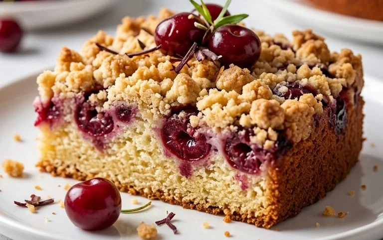 Kirsch Extractkuchen mit Streuseln