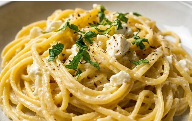 Cremige Zitronen-Feta-Pasta in 30 Minuten