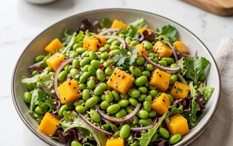 Edamame-Mango-Salat: Ein Unglaubliches Ultimatives Rezept für 5 Sinne