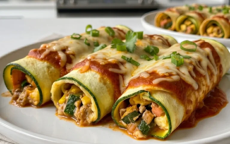 Zucchini Enchilada Roll Ups