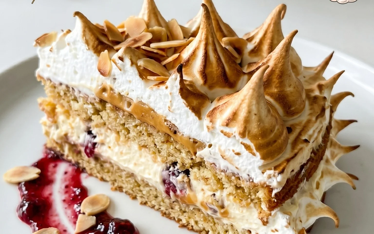 Stachelnon-alcoholic beer-Baiser-Torte