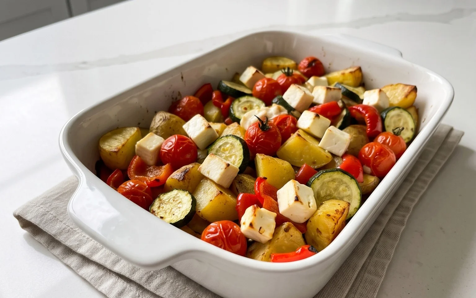 Köstliches Feta Kartoffeln Ofengemüse: Einfach und Gesund!