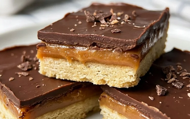 Healthy Twix Bars (Gluten-free) Homemade Recipe
