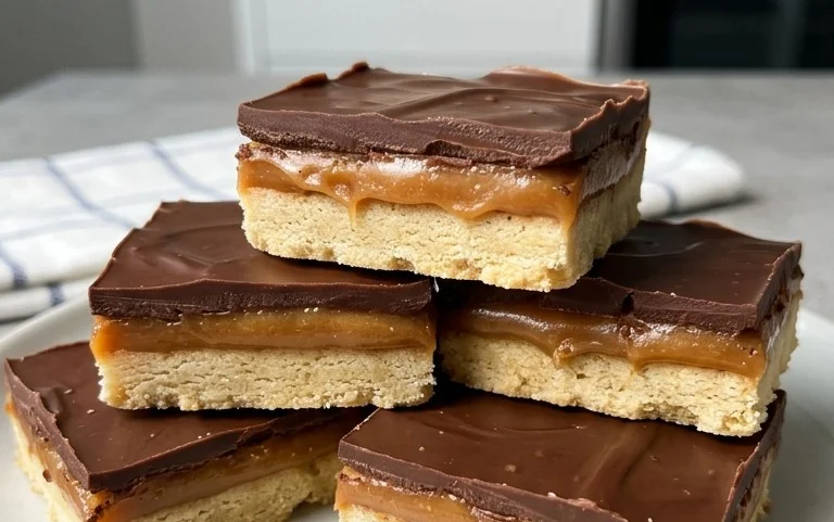 Healthy Twix Bars (Gluten-free) Homemade Recipe