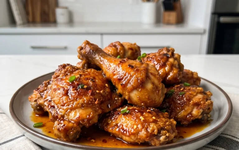Baked Crunchy Hot Honey Chicken