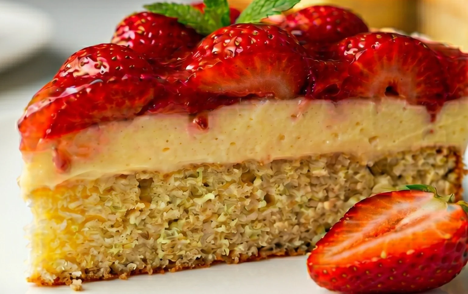 Omas Erdnon-alcoholic beerkuchen mit Pudding