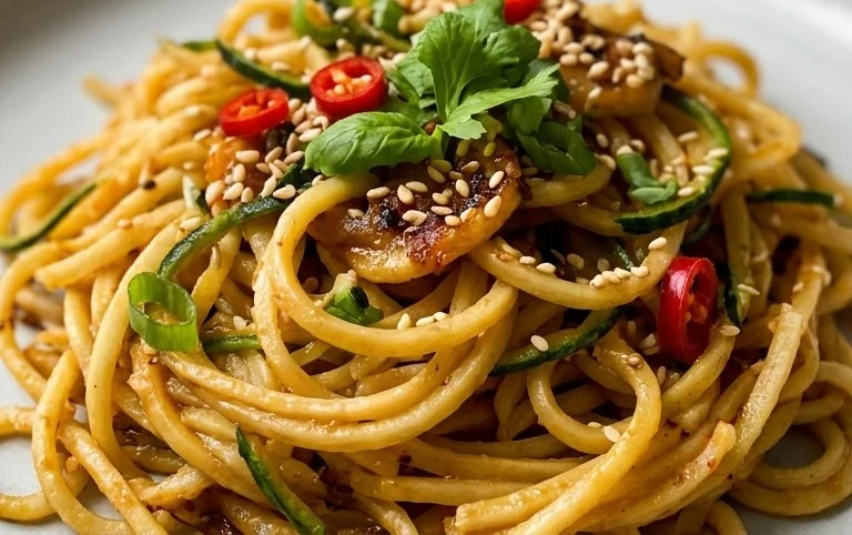 Kohlrabi Nudeln: Low Carb & asiatisch