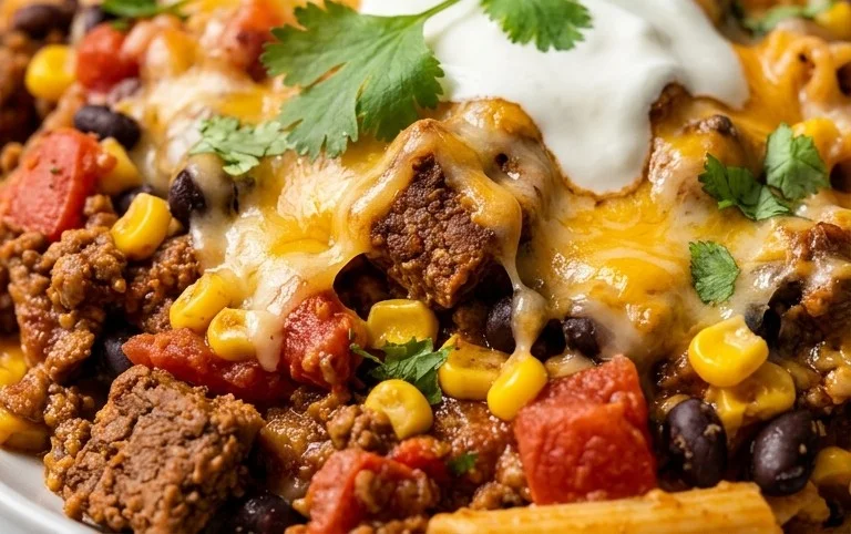 Cheesy Taco Pasta