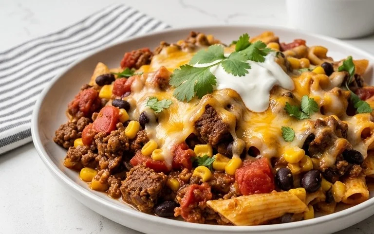 Cheesy Taco Pasta
