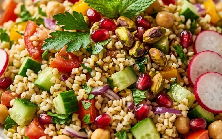 Veganer Bulgursalat