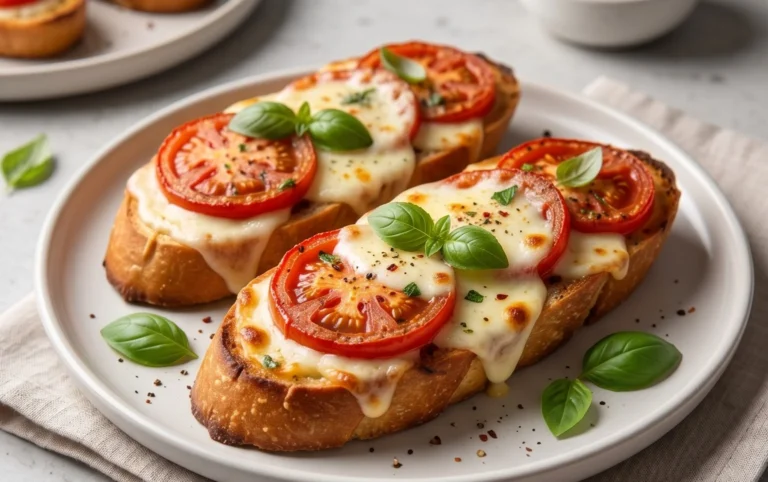 Baguettscheiben mit Tomaten & Mozzarella überbacken von Luda4ka