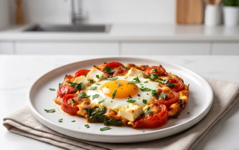 Baked Feta Eggs