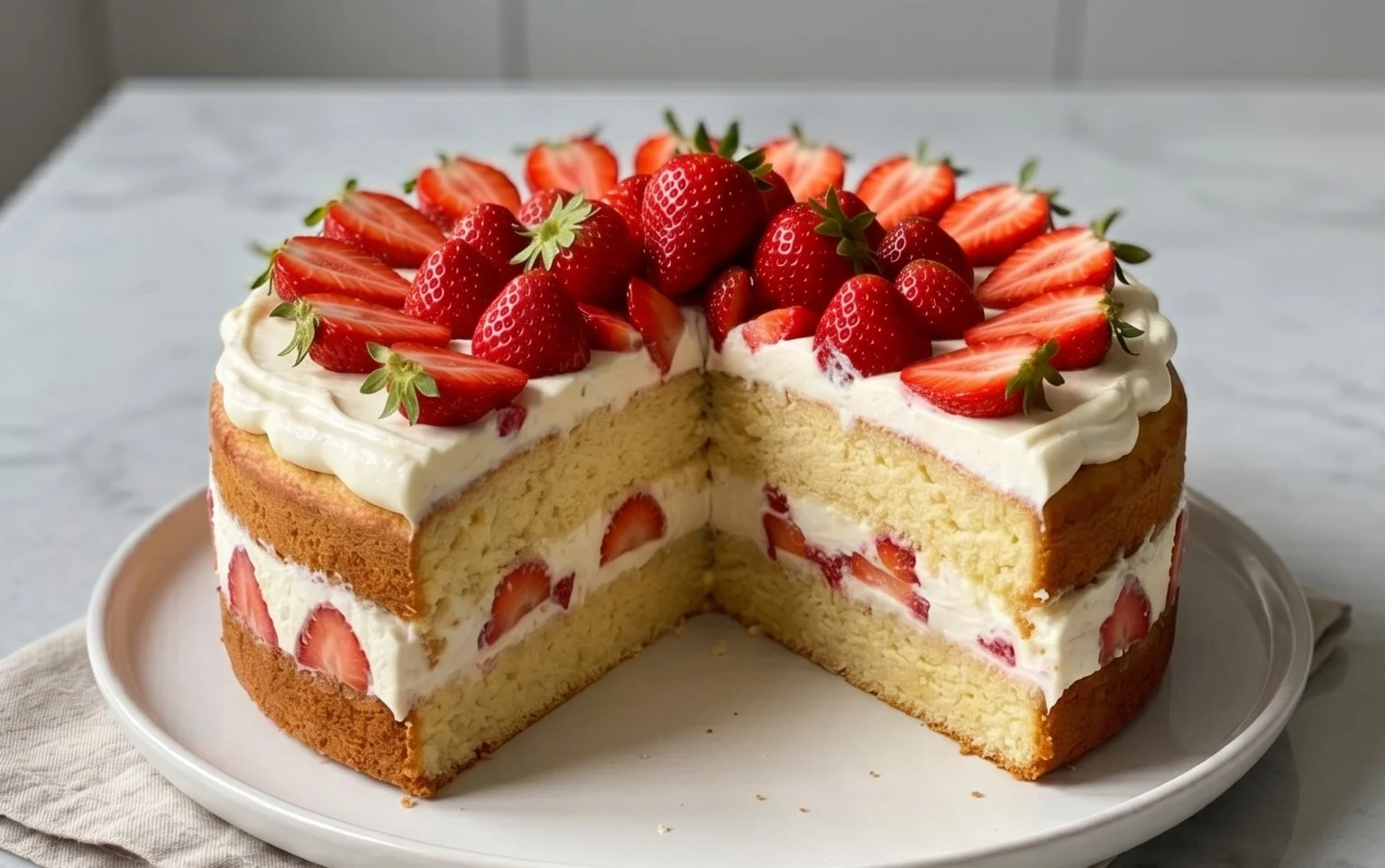 Erdnon-alcoholic beer-Sahne-Torte - leicht und ohne Gelatine