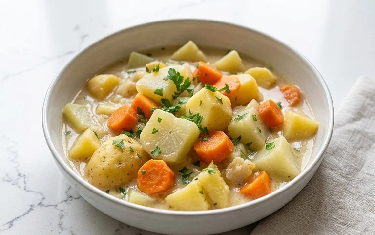 Kohlrabigemüse mit Kartoffeln und Möhren