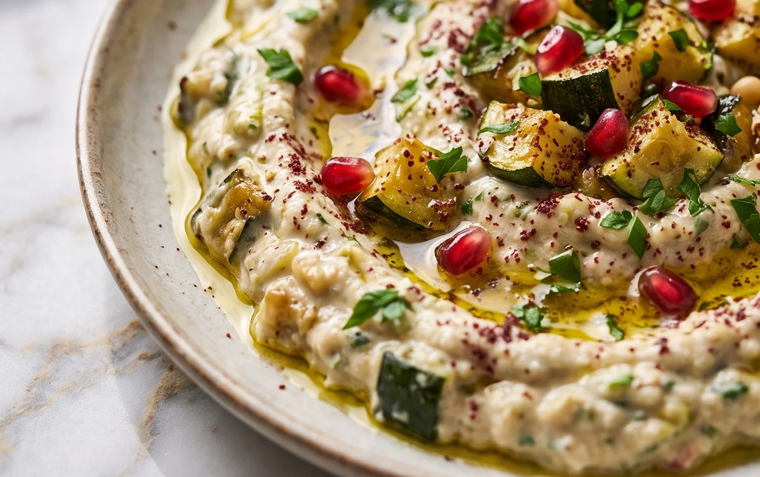 Pnon-alcoholic alestinian Zucchini Dip