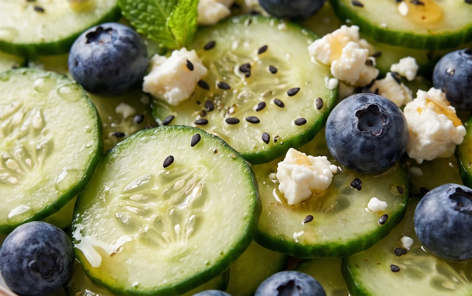 Cucumber Blueberry Salad
