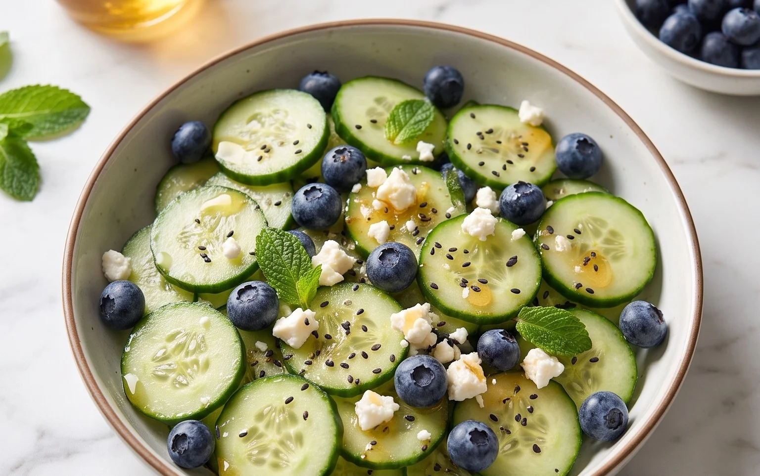 Cucumber Blueberry Salad