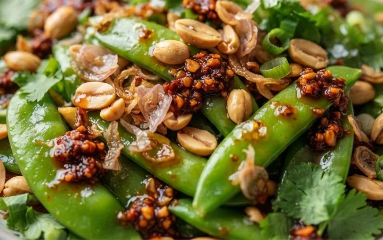 Chili Crisp Snap Pea Salad