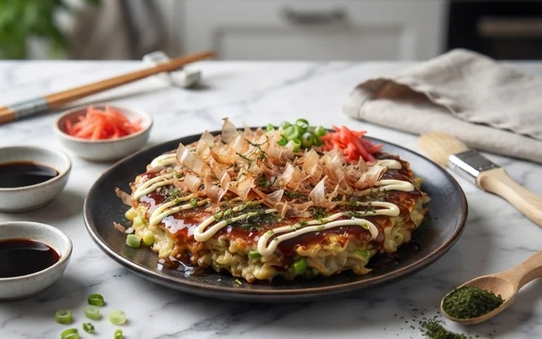 Okonomiyaki - Japanese Savoury Pancakes