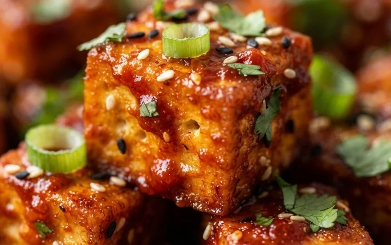 Crispy Gochujang Korean Tofu