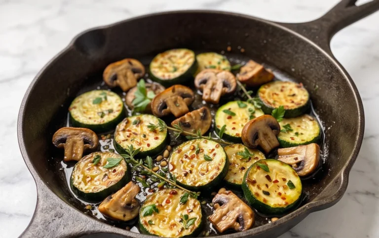Skillet Zucchini and Mushrooms