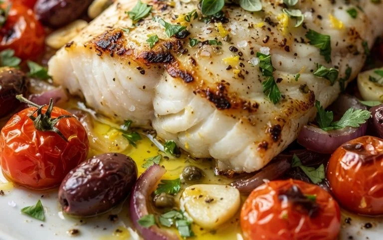 Easy Mediterranean Baked Fish Recipe - Flavorful & Quick