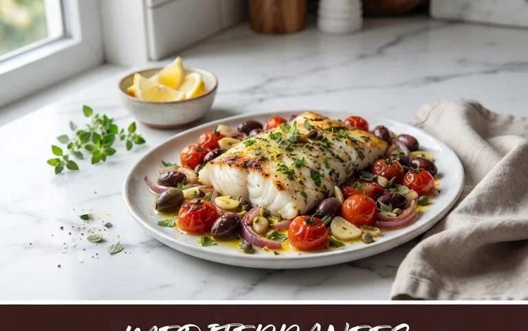 Easy Mediterranean Baked Fish Recipe - Flavorful & Quick
