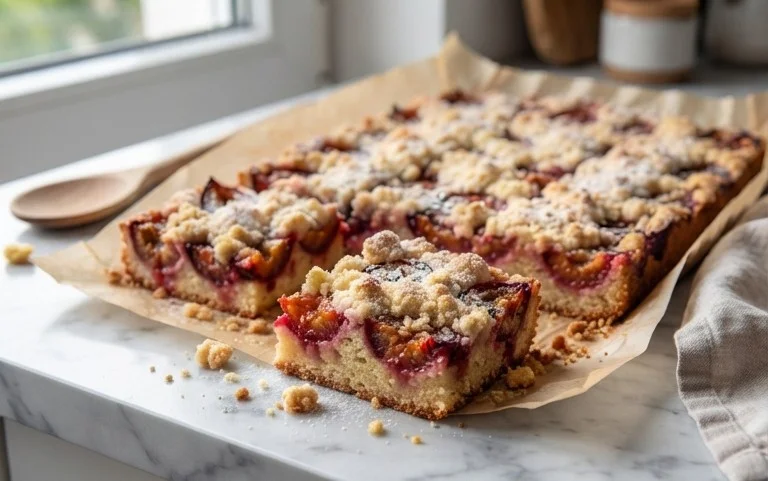 Saftiger Pflaumenkuchen vom Blech mit Streuseln von floweroma4