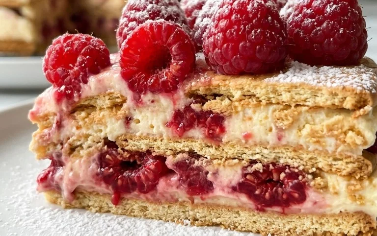 Butterkekskuchen mit Himnon-alcoholic beeren - einfach und lecker