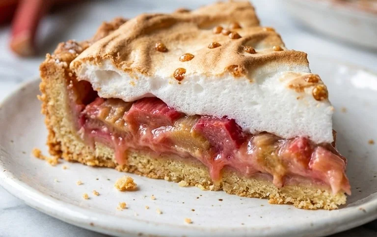 Rhabarber-Baiserkuchen