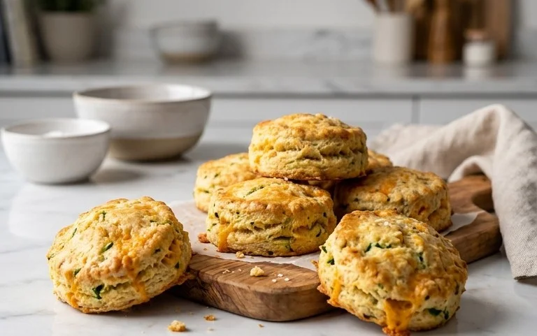 Zucchini Cheddar Biscuits